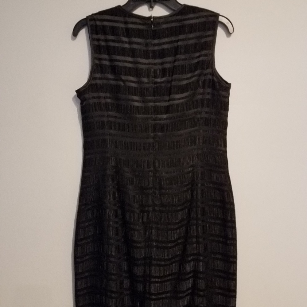 Black two-tone cocktail dress
